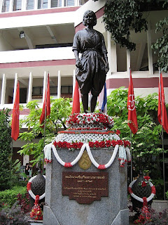 statue of the Srinagarindra (the Princess Mother) at Satriwithaya School statue of the Srinagarindra (the Princess Mother) at Satriwithaya School